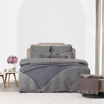 комплект наволочек MEDSLEEP перкаль размер: 50х70см, 2шт, 100%хл, 110г/м2, Линдау, серый