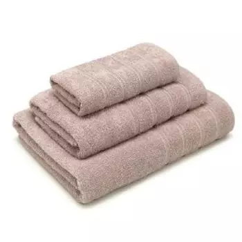 Комплект полотенец махровых Bravo Стрикт, 3 шт, 30х60/50х80/70х130 см, розово-персиковый, 100% хлопок, 380г/м2