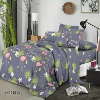 Комплект постельного белья Bonna Notte, 1.5-сп, креп, полиэстер 80г/м2, диз. 3445