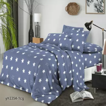 Комплект постельного белья Bonna Notte, 1.5-сп, креп, полиэстер 80г/м2, диз. 3354