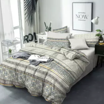 Комплект постельного белья Bravo Collection Агава, Евро, нав. 70х70 см, поплин