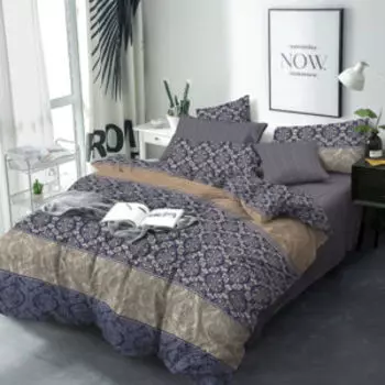 Комплект постельного белья Bravo Collection Беверли, Евро, нав. 70х70 см, поплин