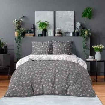 Комплект постельного белья Bravo Collection Амур, Евро, под. 205х215 см, прост. 240х215 см, нав. 70х70 см, поплин