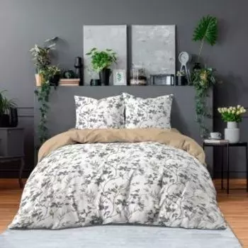 комплект постельного белья BRAVO поплин дуэт: прост. 215х240см, под. 145х215см 2шт, нав. 70х70см-2шт, 100% хл, 110 гр/м2, Мони