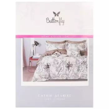 Комплект постельного белья Butterfly Люкс, Дуэт, сатин, хлопок 115г/м2, рис. 2462