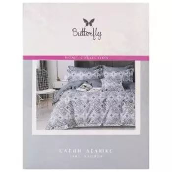 Комплект постельного белья Butterfly Люкс, 1.5-сп, сатин, хлопок 115г/м2, рис. 2461