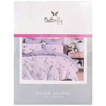Комплект постельного белья Butterfly Люкс, 2-сп, сатин, хлопок 115г/м2, рис. 2496