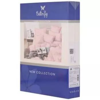 Комплект постельного белья Butterfly Satin New, 2-сп, полисатин, полиэстер 80г/м2, рис. 4825