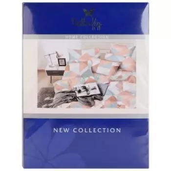 Комплект постельного белья Butterfly Satin New, Евро, полисатин, полиэстер 80г/м2, рис. 4832