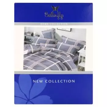Комплект постельного белья Butterfly Satin New, 2-сп, полисатин, полиэстер 80г/м2, рис. 4777