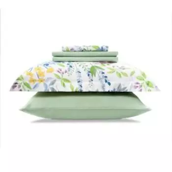 комплект постельного белья CASSIA сатин евро: под. 200х210 см, прост. 230х250см, нав.50х70см-2шт, 70х70см-2шт,70%бамб, 30%хл, Лирио