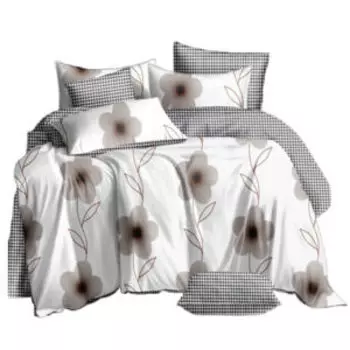 Комплект постельного белья Cottonika Charme, Евро, нав. 50х70 см, поплин, диз. 9004