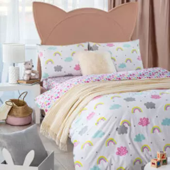 Комплект постельного белья Daily by T Пинки, 1.5-сп, нав. 50х70 см, сатин