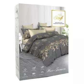 Комплект постельного белья De Luxe Жан-Батист, 2-сп, нав. 70х70 см, сатин