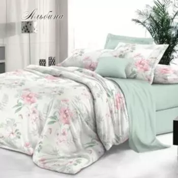 Комплект постельного белья De Luxe Альбина, 1.5-сп, нав. 50х70 см, сатин