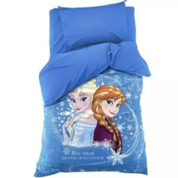 Комплект постельного белья Disney Холодное сердце, 1.5-сп, поплин, 100% хлопок