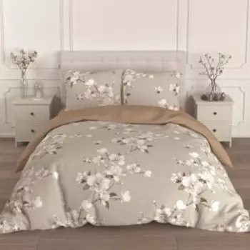 Комплект постельного белья Для Snoff Канела, 1.5-сп, нав. 70х70 см, сатин, хлопок 115г/м2