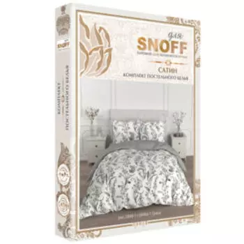 Комплект постельного белья Для SNOFF Грана, Дуэт, нав. 50х70 см, сатин