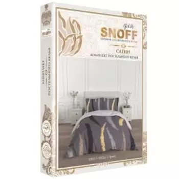 Комплект постельного белья Для SNOFF Прето, Дуэт, нав. 70х70 см, сатин, хлопок 115 г/м2