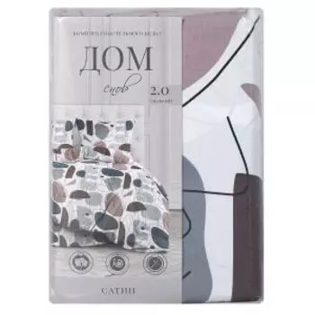 Комплект постельного белья Дом снов Тилия, 2-сп, сатин, хлопок 120г/м2