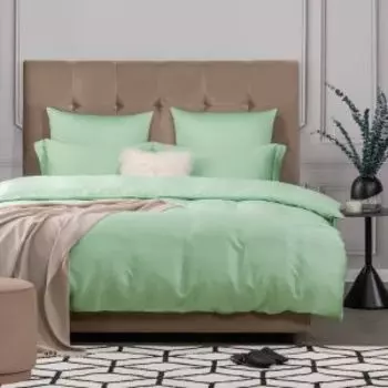 Комплект постельного белья Estia Орнелла, Евро, нав. 4 шт, тенсель, ментоловый