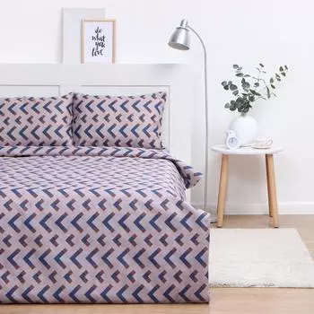 Комплект постельного белья Экономь и Я Абстракция, 2-сп, нав. 50х70 см, микрофибра