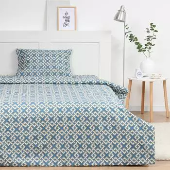 Комплект постельного белья Экономь и Я Abstraction, 1.5-сп, нав. 50х70 см, микрофибра