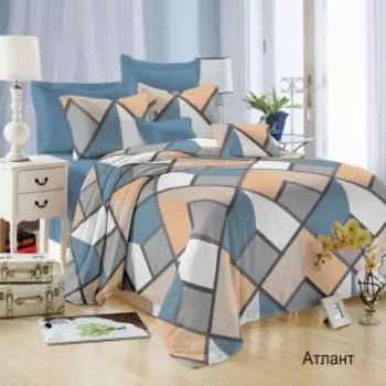 Комплект постельного белья Эльф Satin collection Атлант, 1.5-сп, микросатин