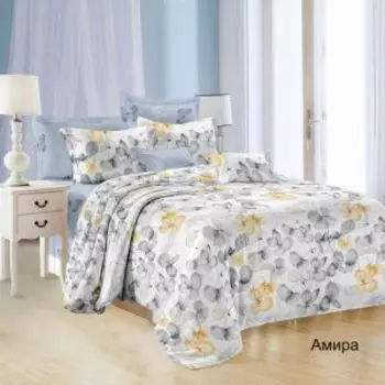 Комплект постельного белья Эльф Satin collection Амира, Евро, микросатин, бамбук/полиэстер
