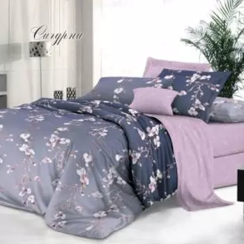 Комплект постельного белья Эльф De Luxe Сигурни, 2-сп, сатин, хлопок 115гр/м2