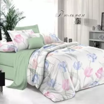 Комплект постельного белья Эльф Bella Vita Premium Тюльпан, 1.5-сп, поплин, хлопок