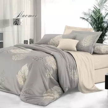 Комплект постельного белья Эльф De Luxe Мистик, Евро, нав. 70х70 см, сатин