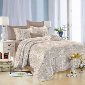 Комплект постельного белья Эльф Satin collection Шейла, Евро, нав. 70х70 см, микросатин