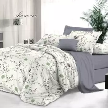 Комплект постельного белья Эльф De Luxe Лапочка, 2-сп, нав. 70х70 см, сатин