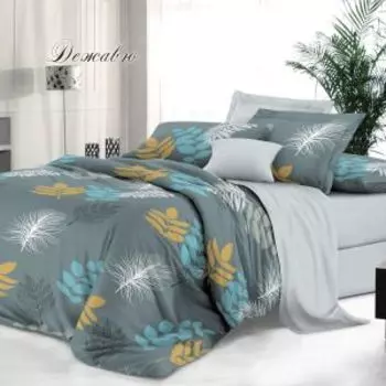 Комплект постельного белья Эльф De Luxe Дежавю, Семейный, нав. 70х70 см, сатин