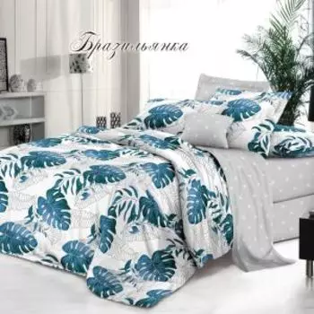 Комплект постельного белья Эльф Bella Vita Premium Бразильянка, Дуэт, нав. 70х70 см, поплин