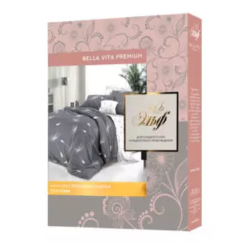 комплект постельного белья ЭЛЬФ Bella Vita Premium поплин евро: под. 200х220см, прост. 220x240см, нав. 50х70см 2шт, хлопок 100%, Пушинка