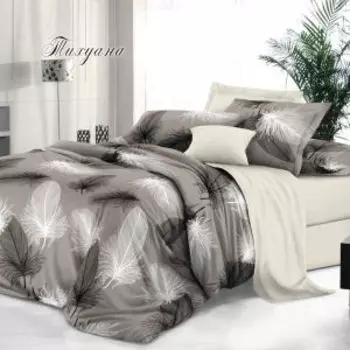 Комплект постельного белья Эльф De Luxe Тихуана, Евро, нав. 50х70 см, сатин