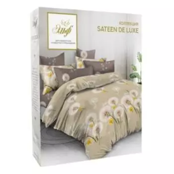 Комплект постельного белья Эльф De Luxe Май, 1.5-сп, нав. 2 шт, сатин