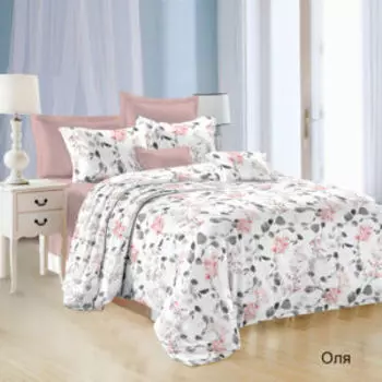 Комплект постельного белья Эльф Satin collection Оля, 1.5-сп, микросатин