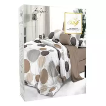 Комплект постельного белья Эльф De Luxe Либерика, 2-сп, сатин, хлопок 115гр/м2