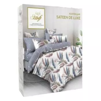Комплект постельного белья Эльф De Luxe Инна, 1.5-сп, сатин, хлопок 115гр/м2
