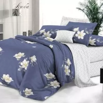 Комплект постельного белья Эльф De Luxe Люба, 2-сп, нав. 2 шт, сатин