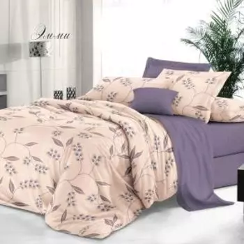 Комплект постельного белья Эльф De Luxe Эмми, 2-сп, сатин, хлопок 115гр/м2
