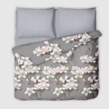 Комплект постельного белья Эльф De Luxe Дама, Евро, сатин, хлопок 115гр/м2