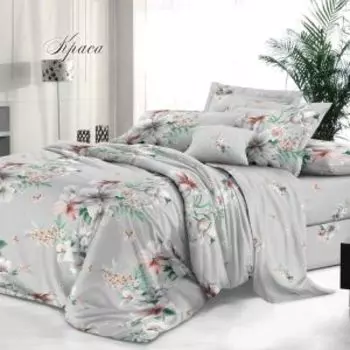 Комплект постельного белья Эльф De Luxe Краса, 1.5-сп, сатин, хлопок 115гр/м2