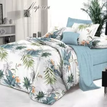 комплект постельного белья ЭЛЬФ Bella Vita Premium поплин евро: под. 200х220см, прост. 220x240см, нав. 50х70см 2шт, хлопок 100%, Марлен