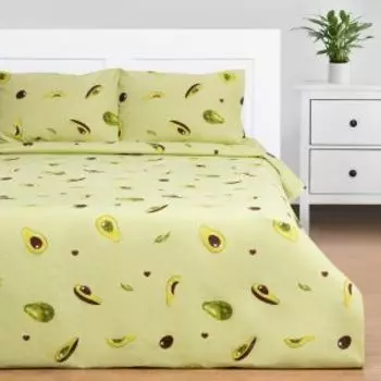 Комплект постельного белья Этель Авокадо, 2-сп, нав. 50х70 см, бязь, хлопок 125г/м
