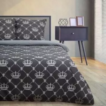 Комплект постельного белья Этель Crown, 1.5-сп, нав. 70х70 см, бязь, хлопок 125г/м