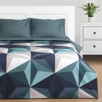 Комплект постельного белья Этель Даймонд, Евро, мако-сатин